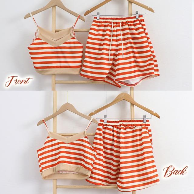 キャミソール ショートパンツセットアップ 送料無料 即日発送-2