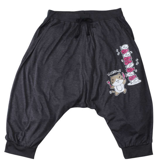 大きいサイズ NECOBUCHI-SAN 天竺半袖Tシャツ+カチオン七分丈サルエルパンツ 3L 4L 5L 6L ラッピング可 送料無料 即日発送-3