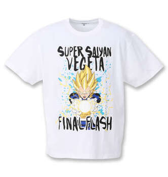 大きいサイズ DRAGONBALL Z 超サイヤ人ベジータファイナルフラッシュ半袖Tシャツ 3L 4L 5L 6L ラッピング可 送料無料 即日発送-0