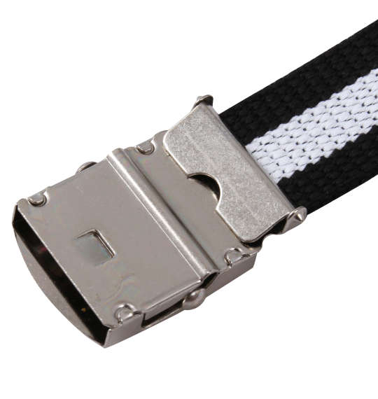 大きいサイズ ライン入りGIベルト 6L ブラック ホワイト ラッピング可 送料無料 即日発送-3