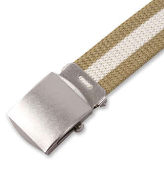 大きいサイズ ライン入りGIベルト 6L ベージュ キナリ ベージュ×キナリ ラッピング可 送料無料 即日発送-1