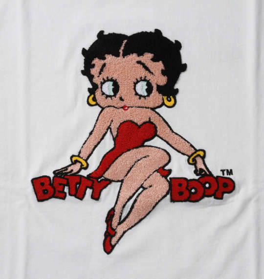 大きいサイズ BETTY BOOP サガラ刺繍半袖Tシャツ 3L 4L 5L 6L 8L ラッピング可 送料無料 即日発送-4