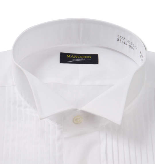 大きいサイズ マンチェス コレクション ウイングカラー長袖シャツ 3L 4L 5L 6L 7L 8L 9L ラッピング可 送料無料 即日発送-5
