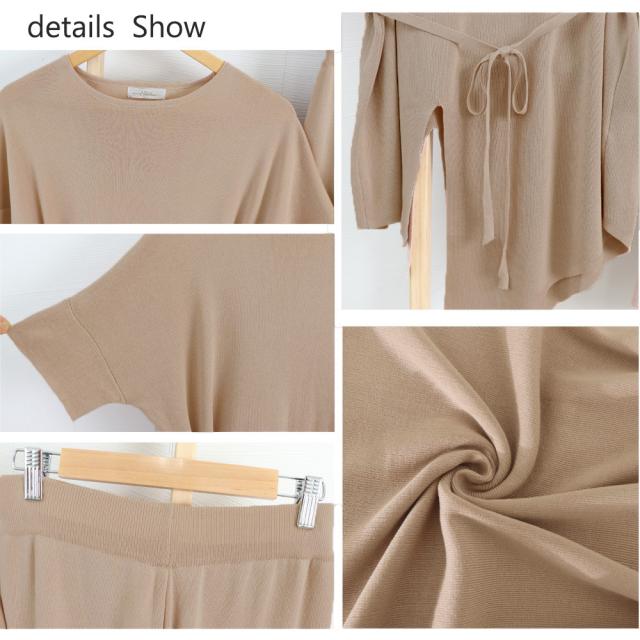 ニットセットアップ 冷感タッチレディース SK17571005-0726 送料無料 即日発送-3