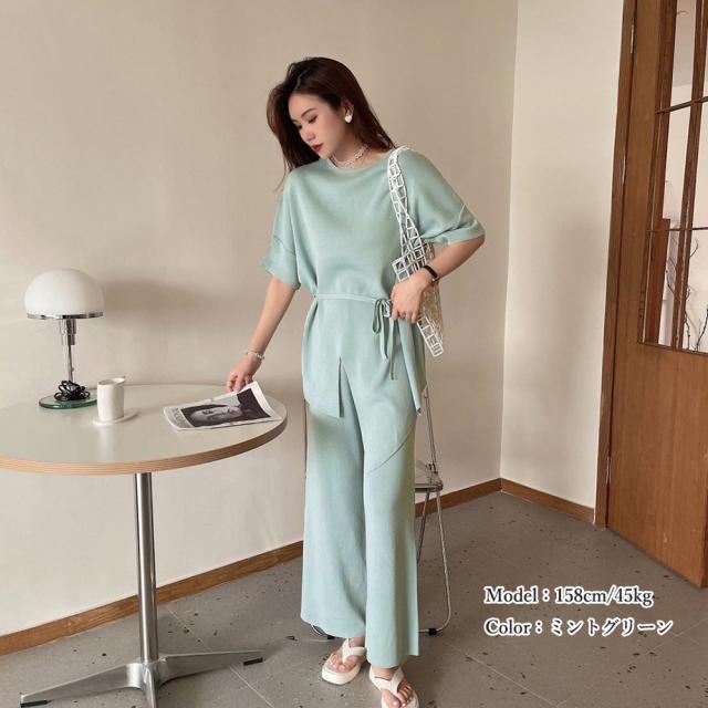 ニットセットアップ 冷感タッチレディース SK17571005-0726 送料無料 即日発送-8