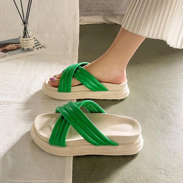 サンダル 厚底サンダルレディースクロスサンダル 送料無料 即日発送-8