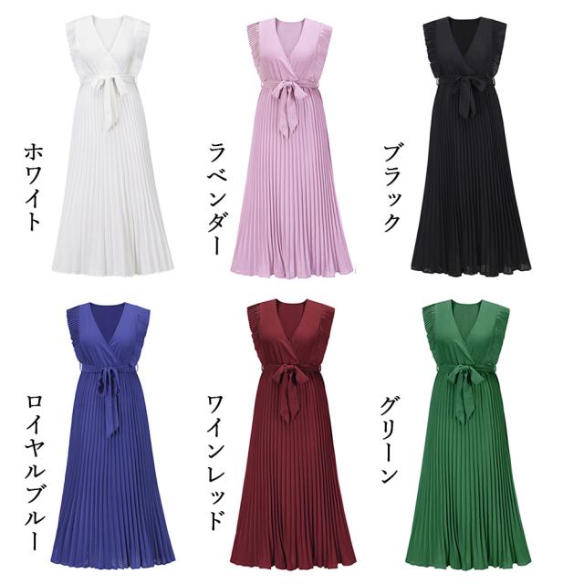 ワンピース プリーツワンピース レディース夏 送料無料 即日発送-1