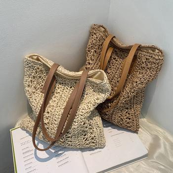 ストローバッグ 大容量 麦わらバック 送料無料 即日発送-9