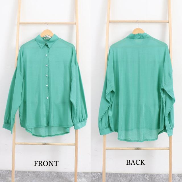 シアーシャツ 薄手シースルー羽織り 送料無料 即日発送-2