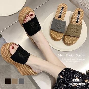 サンダル 厚底 ミュールサンダル レディース 送料無料 即日発送-0