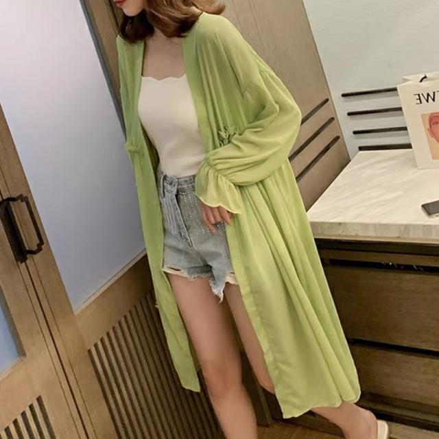 サマーカーディガン レディース シフォン 送料無料 即日発送-4