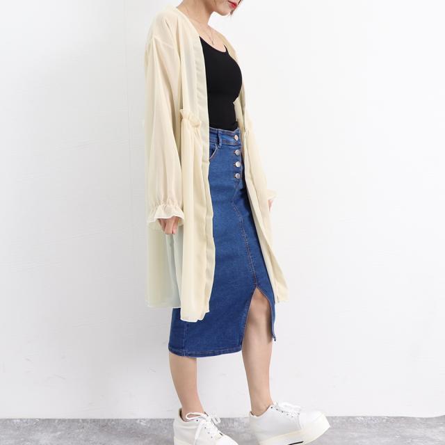 サマーカーディガン レディース シフォン 送料無料 即日発送-7