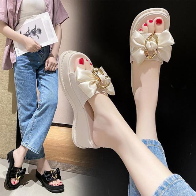 サンダル 厚底サンダル 蝶結び レディース 夏靴 送料無料 即日発送-8