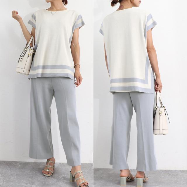 ニットセットアップ 冷感タッチレディース SK17635740-2112 送料無料 即日発送-9