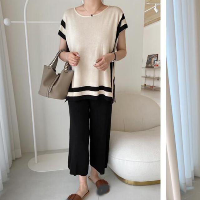 ニットセットアップ 冷感タッチレディース SK17635740-2112 送料無料 即日発送-4