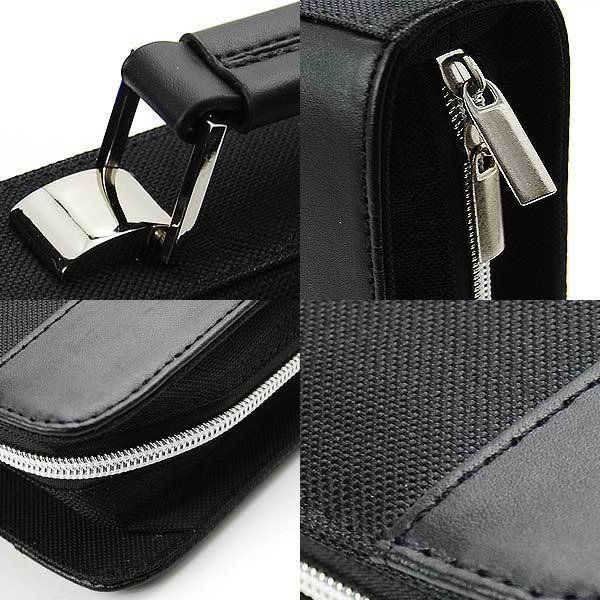 セカンドバッグ 黒赤ラウンドファスナー AN-2155 VACHERON HEARTS 送料無料-2