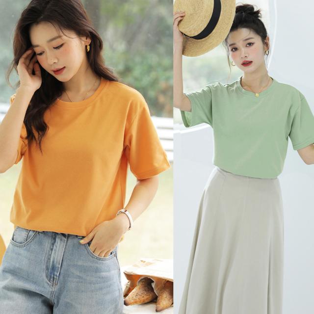 Tシャツ 半袖 無地Tシャツ カットソー 送料無料 即日発送-5