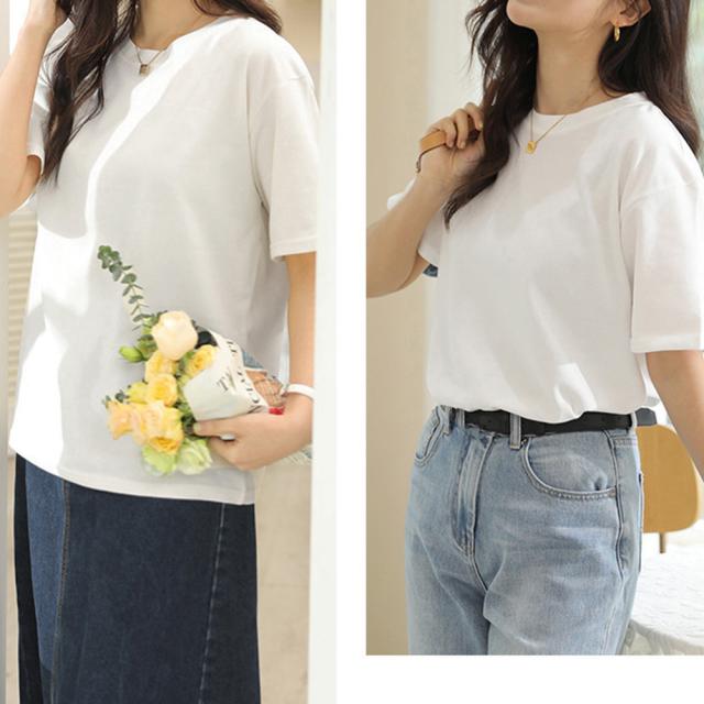 Tシャツ 半袖 無地Tシャツ カットソー 送料無料 即日発送-8