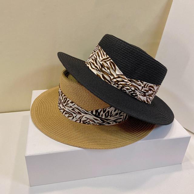 カンカン帽子 紫外線対策 ストローハット 送料無料 即日発送-4