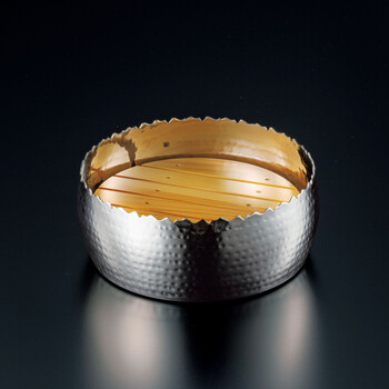 ステンレス槌目 浅型盛鉢用 目皿 小 送料無料-2