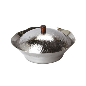 ステンレス槌目 花びら鍋 送料無料-3