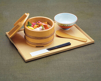 白木長角トレイ 薄型 大 ナチュラルキッチン 店舗備品 日本製 送料無料-1