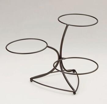 アイアン違い棚3段ディスプレイベース 送料無料-1