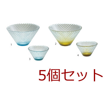 硝子モダンカップ 大 若水 琥珀 キッチン 5セット 送料無料-2