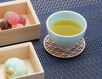 ひのき細密コースター 青海波 麻の葉 七宝 Cool Japan キッチン インテリア 日本製 送料無料-1