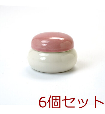 陶器 紅白鏡もち 白木ミニ三宝 キッチン 容器 迎春 6セット 送料無料-1