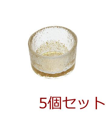 硝子金彩珍味入 切立 変形 キッチン 5セット 送料無料-2