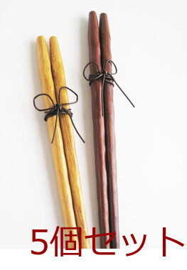 彩手木 素材箸 アジアの食卓 栗 紫檀 柿 黒檀 鉄刀木 キッチン 6個セット 送料無料-2