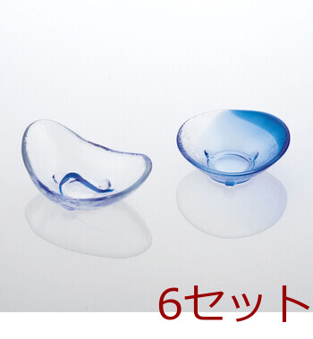 硝子ミニ小鉢 ビーンズ 三角 キッチン インテリア雑貨 6セット 送料無料-3