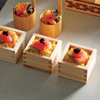 檜 福桝 キッチン 迎春 日本製 6個セット 送料無料-5