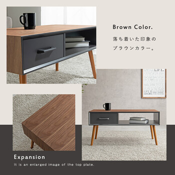 テーブル ロータイプ センターテーブル 幅80cm MT-6355NA 送料無料-15