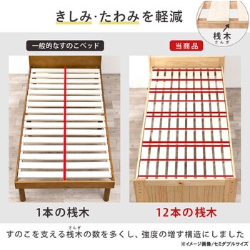 シングルミドルベッドMB 5166S DBR 送料無料-11