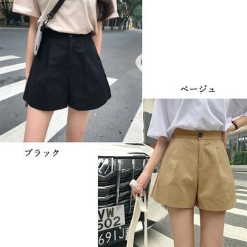 ハイウエスト ショートパンツ レディース SK17669685-7272 送料無料 即日発送-1