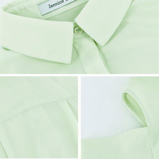 シアー シャツブラウス レディース 長袖 送料無料 即日発送-3