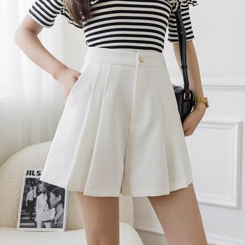 プリーツキュロットパンツレディース 送料無料 即日発送-9