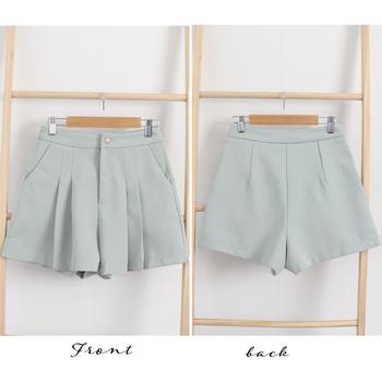 プリーツキュロットパンツレディース 送料無料 即日発送-2