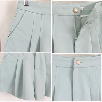 プリーツキュロットパンツレディース 送料無料 即日発送-3