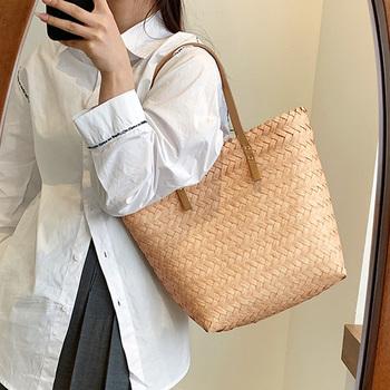 トートバッグ かごバッグ 夏 レディース トートバッグ 送料無料 即日発送-4