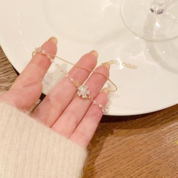 2連チェーンブレスレット レディース上品 送料無料 即日発送-1