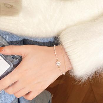 2連チェーンブレスレット レディース上品 送料無料 即日発送-3