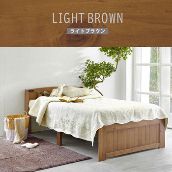 幅125cm 天然木すのこベッド セミダブルベッドMB-5915SDLBR 送料無料-18