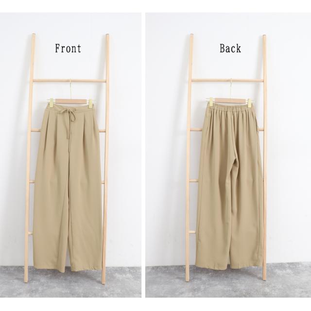 ストレートパンツ 美脚 セミワイドパンツ 送料無料 即日発送-2