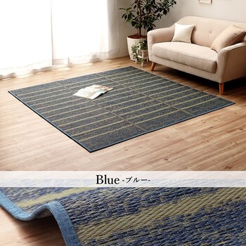 ラグ 約240×320cm い草 自然素材 シンプル ボーダー 裏面すべり止め付き 滑りにくい 抗菌防臭 NCXシルフ 送料無料-9