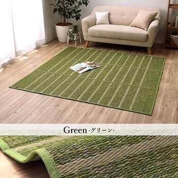 ラグ 約240×320cm い草 自然素材 シンプル ボーダー 裏面すべり止め付き 滑りにくい 抗菌防臭 NCXシルフ 送料無料-10