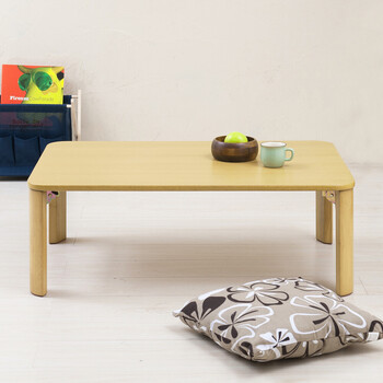 折りたたみテーブル幅90cm 机 デスク 座卓 木製 ナチュラル シンプル 送料無料-2