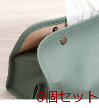 PUレザー調ティッシュケース 6セット 送料無料-18